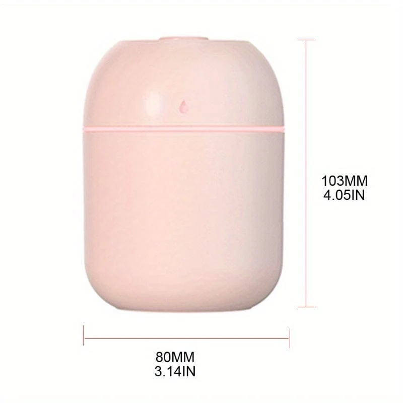 1 stück Tragbarer Mini Cup Sprühnebel-luftbefeuchter Doppel Nasses Aroma Ätherisches Öl Diffusor Auto Usb-luftbefeuchter 220 ml