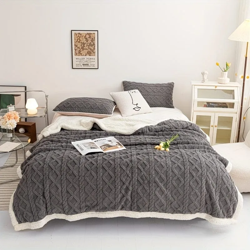 1 Stück Sherpa-Decke, „To My Mother From Son“-Überwurfdecke, warme, gemütliche, weiche Decke für Couch, Bett, Sofa, Büro, Camping