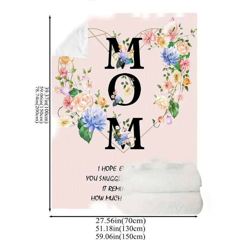 1-teilige Decke „Geschenke für Mama“, Geschenke für Mama von Tochter und Sohn, Geschenke für die beste Mama aller Zeiten, Geburtstagsgeschenke für Mama, Überwurfdecke, „I Love You Mom“-Geschenke, einzigartiges Mama-Geschenk, Geschenke für Mama