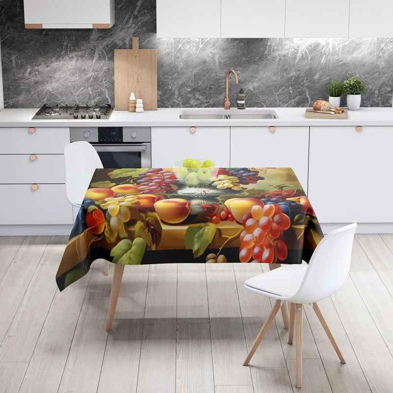 1-teilige Tischdecke, schmutzabweisende und waschbare Tischdecke, wasserdichte und ölbeständige Tischdecke, für Picknicks, Camping, Hochzeiten, Geburtstagsfeiern, Weihnachtsrestaurants und Buffets, Heimdekoration