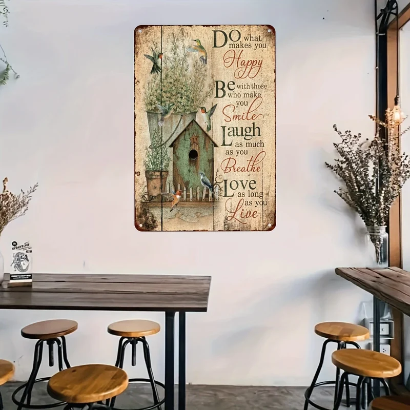 1 Stück, Vintage-Metallblechschild „Gather Here With Grateful Hearts“ (8 x 12 cm), Metallblechschild im Vintage-Stil, Metallblechschild fürs Zimmer, lustige Vintage-Schilder für draußen, Aluminiumschilder für draußen, Schilder für Heimdekoration, Bar-Heimdekoration.