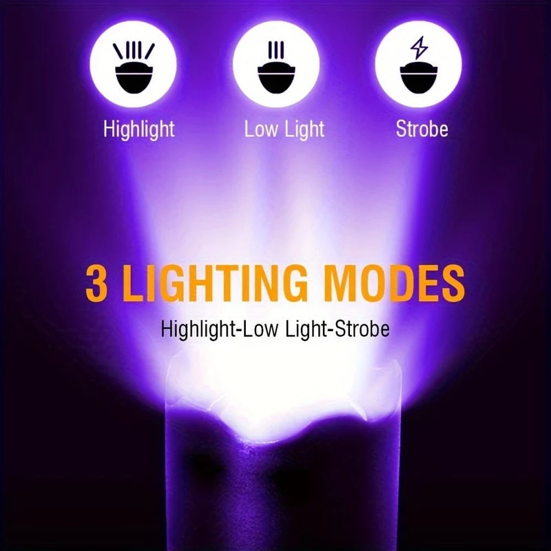 1 Stück LED-UV-Taschenlampe, UV-Taschenlampen, 395 nm Haustier-Urinflecken-Detektorlampe, tragbares Schwarzlicht, USB-betrieben