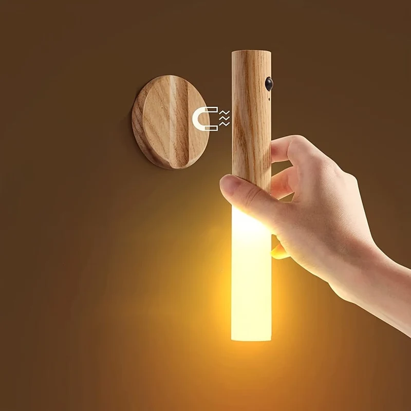1 Stück Intelligentes Induktions-Nachtlicht für den menschlichen Körper, wiederaufladbare LED-Korridor-Schrank-Wandleuchte, Haushalts-Toiletten-Wand-Induktionslicht, USB-betrieben