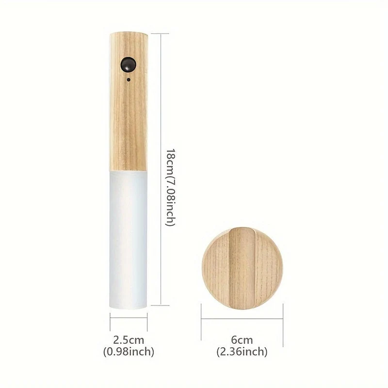 1 Stück Intelligentes Induktions-Nachtlicht für den menschlichen Körper, wiederaufladbare LED-Korridor-Schrank-Wandleuchte, Haushalts-Toiletten-Wand-Induktionslicht, USB-betrieben