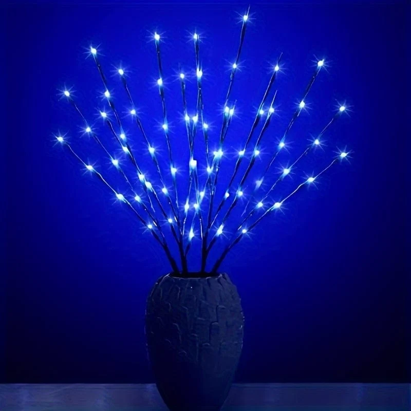 1 Stück 20 LEDs, simulierte Baumzweig-LED-Leuchten, nordisches Zimmer-Schlafzimmer-Layout, kreatives kleines Nachtlicht, dekorative Lichterkette, Geschenk für Geburtstag/Ostern/Junge/Freundinnen