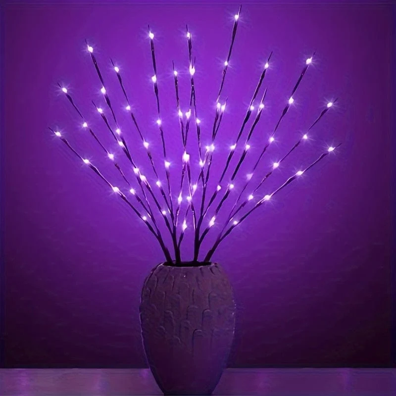 1 Stück 20 LEDs, simulierte Baumzweig-LED-Leuchten, nordisches Zimmer-Schlafzimmer-Layout, kreatives kleines Nachtlicht, dekorative Lichterkette, Geschenk für Geburtstag/Ostern/Junge/Freundinnen