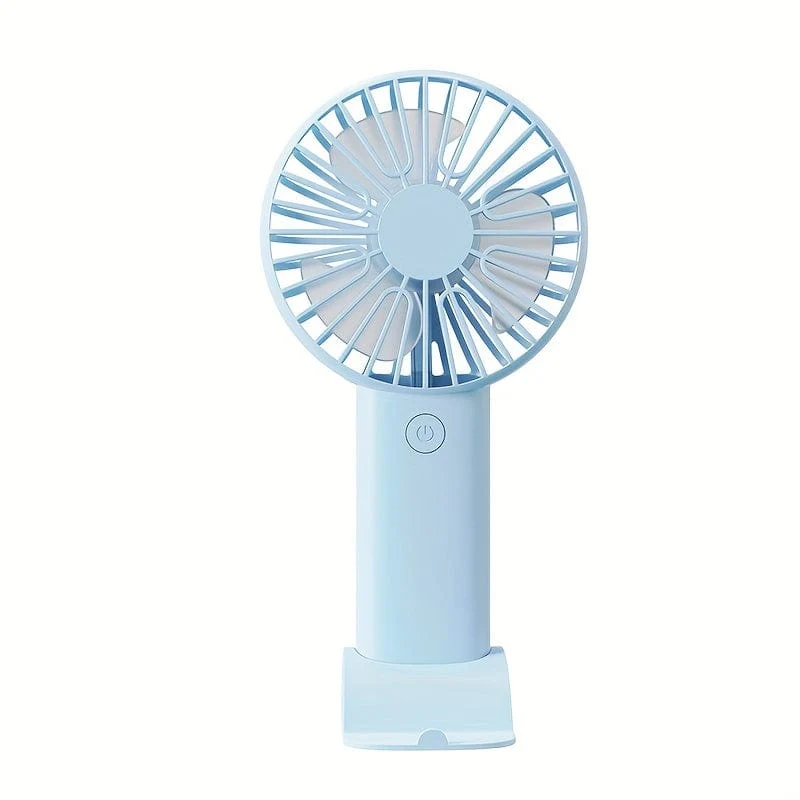 1-teiliger USB-Hand-Mini-Ventilator – tragbarer elektrischer Ventilator für Zuhause, Büro und Reisen – wiederaufladbar, batteriebetrieben – leise und leistungsstarke Kühlung