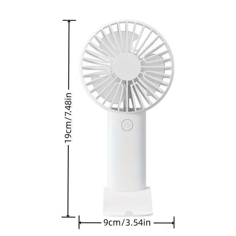 1-teiliger USB-Hand-Mini-Ventilator – tragbarer elektrischer Ventilator für Zuhause, Büro und Reisen – wiederaufladbar, batteriebetrieben – leise und leistungsstarke Kühlung