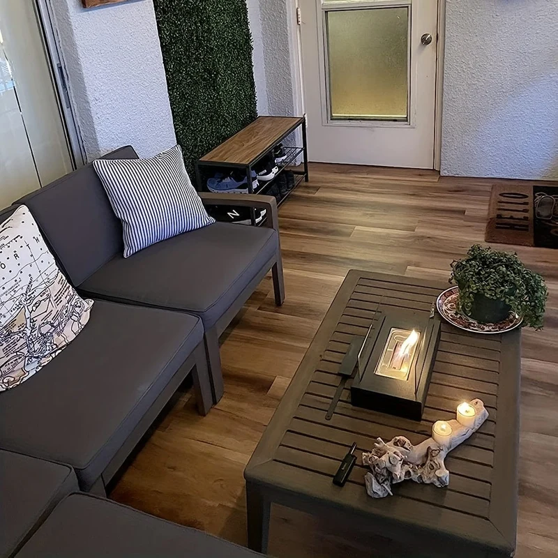 1-teiliger tragbarer Tischkamin – perfekt für den Innen- und Außenbereich, verleiht jedem Raum Wärme und Atmosphäre, ideal für Terrasse, Balkon, Wohnzimmer und Camping-Versammlungen