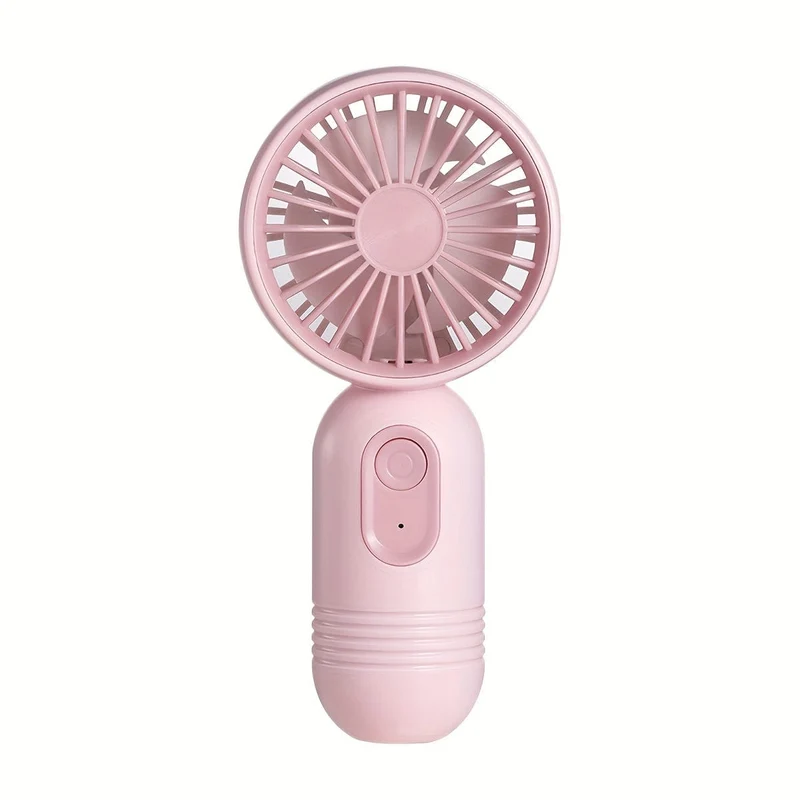 1 x tragbarer Mini-Ventilator, wiederaufladbar über USB, mit 3 Geschwindigkeiten – Handventilator für Männer und Frauen – perfekt für Büro, Outdoor, Reisen und Camping