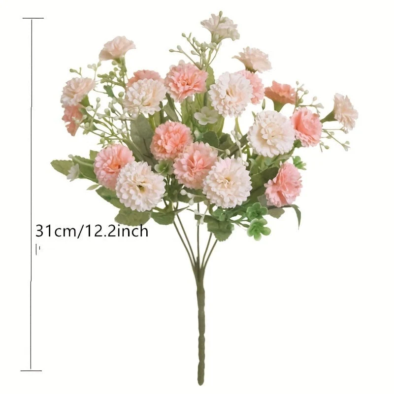 1 Stück 20 Gabeln, künstliche Nelke, Simulationsnelke, echtes Touch-Nelkenarrangement, Szenendekoration, Raumdekoration, Hochzeitszubehör, Hochzeitsgeschenke