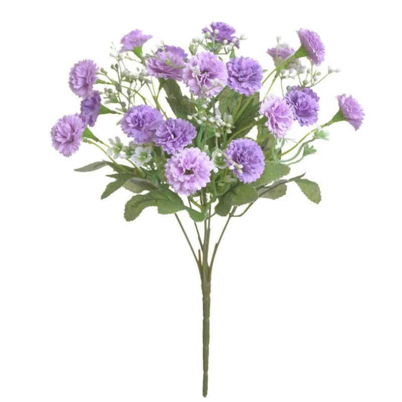 1 Stück 20 Gabeln, künstliche Nelke, Simulationsnelke, echtes Touch-Nelkenarrangement, Szenendekoration, Raumdekoration, Hochzeitszubehör, Hochzeitsgeschenke