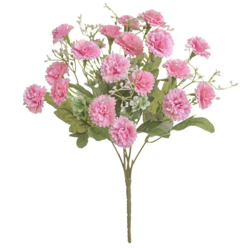 1 Stück 20 Gabeln, künstliche Nelke, Simulationsnelke, echtes Touch-Nelkenarrangement, Szenendekoration, Raumdekoration, Hochzeitszubehör, Hochzeitsgeschenke