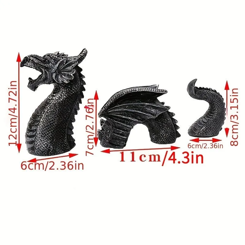 1 Stück, großer Drache, gotische Gartendekoration, Statue, Gartenskulpturen, gotische Innen- und Außendekoration, Statue