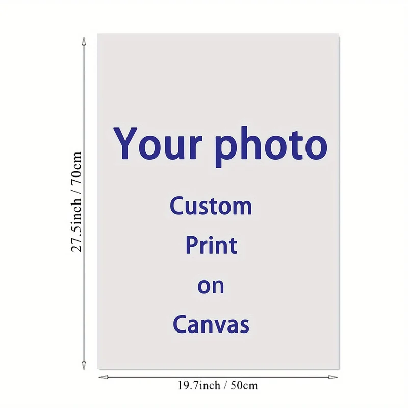 Anpassbares, ungerahmtes Poster, personalisiertes Foto auf Leinwand, ideales Geschenk für Schlafzimmer, Wohnzimmer, Flur, Wandkunst, Winterdekoration, Raumdekoration