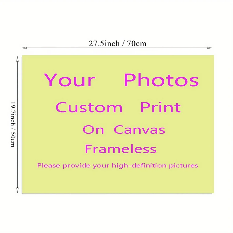 Anpassbares, ungerahmtes Poster, personalisiertes Foto auf Leinwand, ideales Geschenk für Schlafzimmer, Wohnzimmer, Flur, Wandkunst, Winterdekoration, Raumdekoration