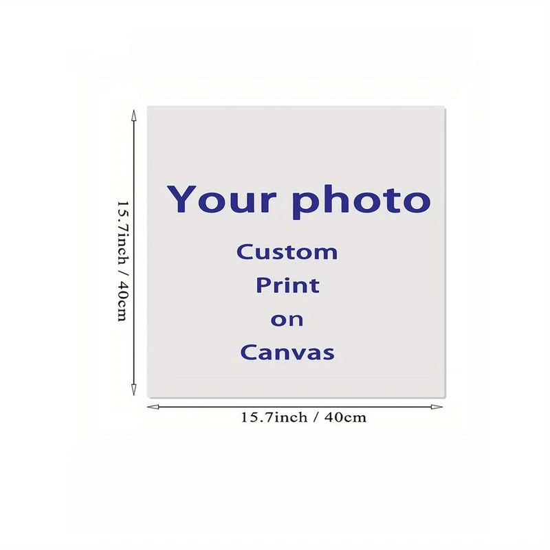 Anpassbares, ungerahmtes Poster, personalisiertes Foto auf Leinwand, ideales Geschenk für Schlafzimmer, Wohnzimmer, Flur, Wandkunst, Winterdekoration, Raumdekoration