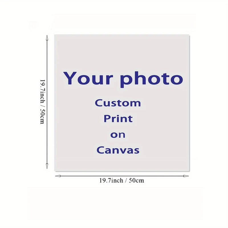 Anpassbares, ungerahmtes Poster, personalisiertes Foto auf Leinwand, ideales Geschenk für Schlafzimmer, Wohnzimmer, Flur, Wandkunst, Winterdekoration, Raumdekoration