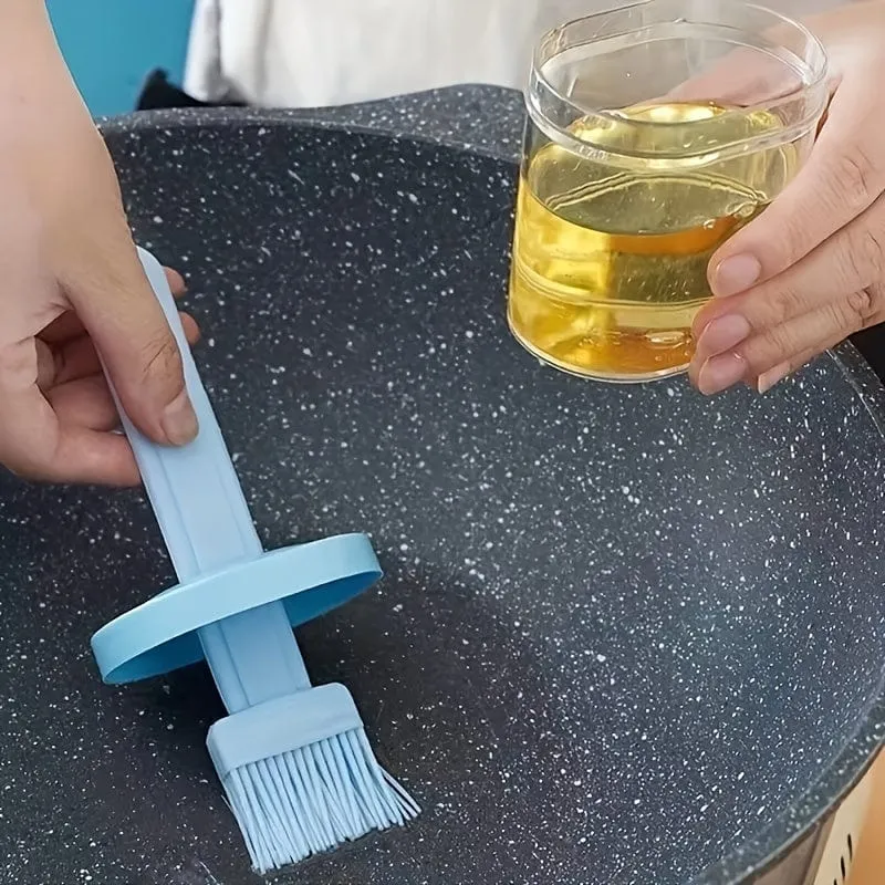 1 stück Ölpinsel Mit Flasche Haushalt Hochtemperaturbeständige Küche Pfannkuchenpinsel Ölpinsel Honigflasche Gewürzflasche Grillpinsel Ölflasche