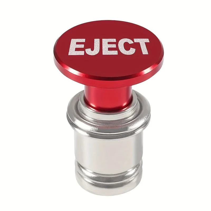 EJECT Fire Missiles Button Auto-Zigarettenanzünder, 12-Volt-Auto-Zigarettenanzünder-Ersatz, Auto-Innendekoration, passend für die meisten Fahrzeuge