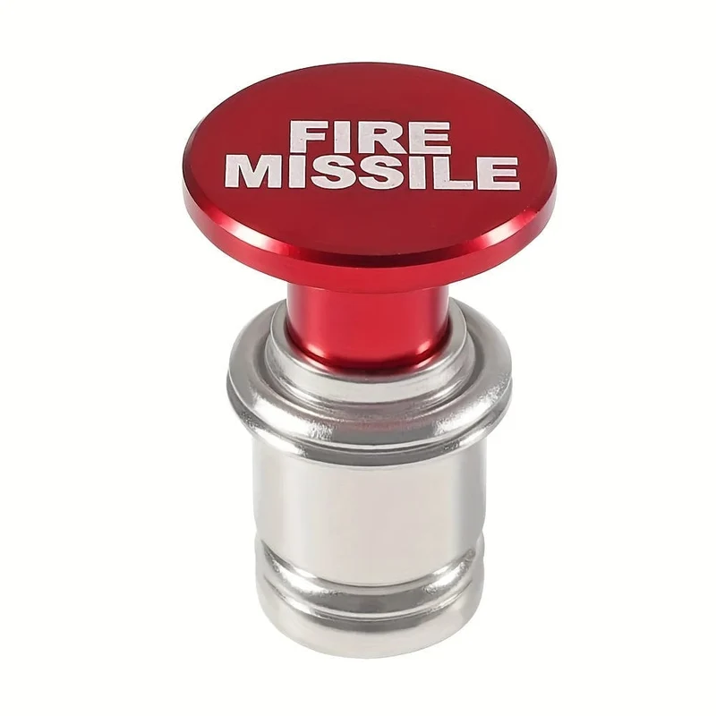EJECT Fire Missiles Button Auto-Zigarettenanzünder, 12-Volt-Auto-Zigarettenanzünder-Ersatz, Auto-Innendekoration, passend für die meisten Fahrzeuge