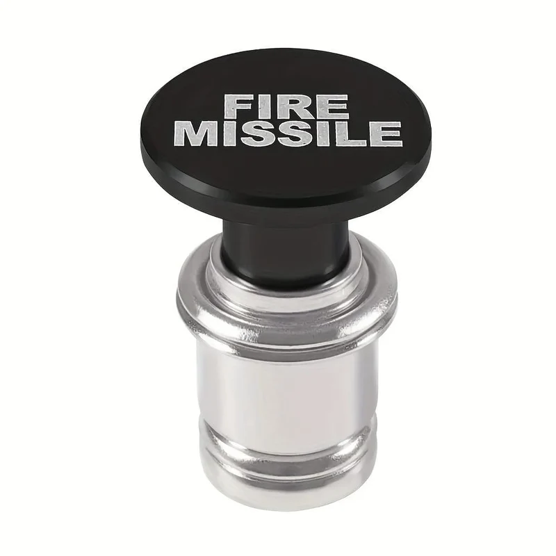 EJECT Fire Missiles Button Auto-Zigarettenanzünder, 12-Volt-Auto-Zigarettenanzünder-Ersatz, Auto-Innendekoration, passend für die meisten Fahrzeuge