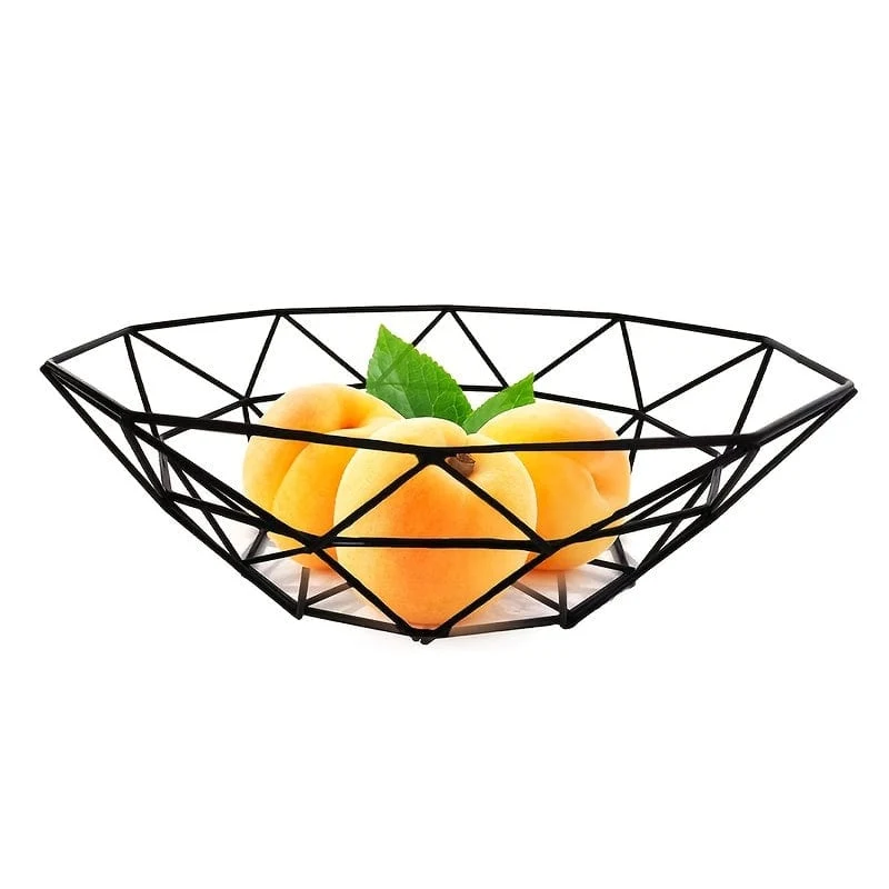 1 Stück Obstständer, Gemüse, Servierschalen, Korbhalter für Küchentheke, Tischdekoration, Arbeitsplatte, Heimdekoration, Metall-Eisendraht, modernes, stilvolles Regal für Bananen, frisches Gemüse, Orange, Buffet, Eier