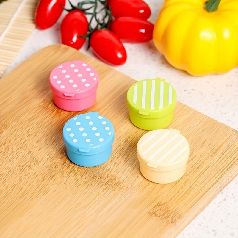 4 Stück, Mini-Sauce-Box, Mini-Ketchup-Flaschen, Gewürzflasche, tragbare Kunststoffbehälter, Flasche für Büro, Lunchbox, Picknick, Öl, Sojasauce, Honig, Salatdressing, Gewürzflasche, Küchenutensilien, Küchenzubehör