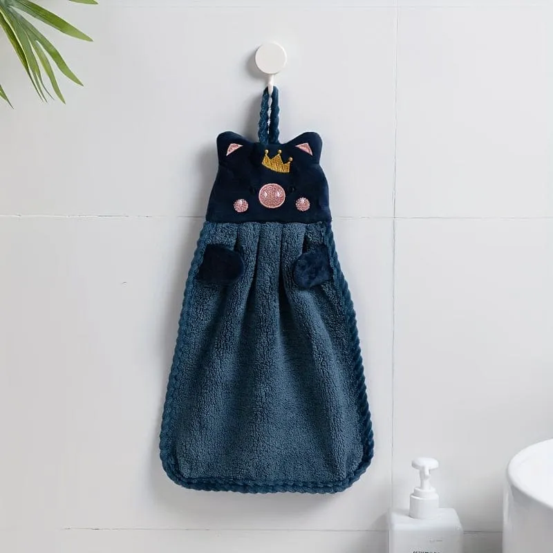 1 Stück Mikrofaser-Handtücher, kleines Schweinchen-Handtuch, Haushalt und saugfähig, Küchentuch, Lazy Rag Handtuch, Badezimmer-Accessoires