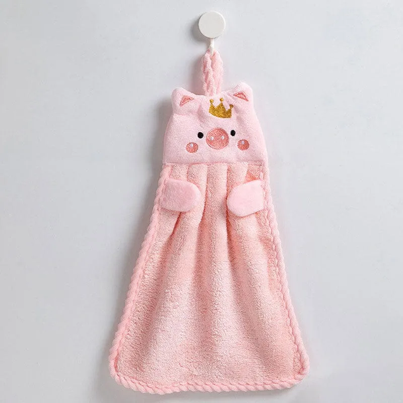 1 Stück Mikrofaser-Handtücher, kleines Schweinchen-Handtuch, Haushalt und saugfähig, Küchentuch, Lazy Rag Handtuch, Badezimmer-Accessoires