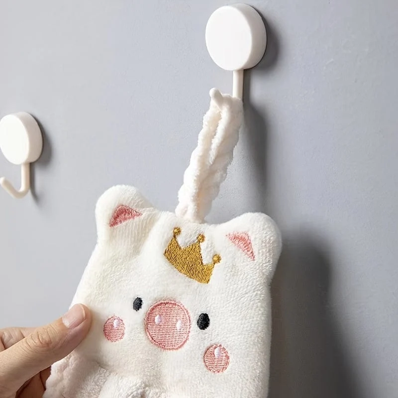 1 Stück Mikrofaser-Handtücher, kleines Schweinchen-Handtuch, Haushalt und saugfähig, Küchentuch, Lazy Rag Handtuch, Badezimmer-Accessoires