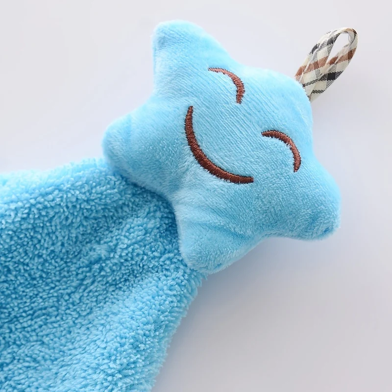 1 Stück weiches und saugfähiges Korallenvlies-Handtuch mit Umhängeband – perfekt für Badezimmer und Küche