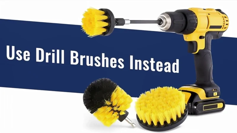 7-teiliges Bohrbürsten-Aufsatzset, Power Scrubber Wash Reinigungsbürsten-Werkzeugsatz, Allzweck-Bohrbürste mit Verlängerung für Fugenboden, Badewanne, Duschfliesen, Badezimmer, Küchenoberfläche und Auto