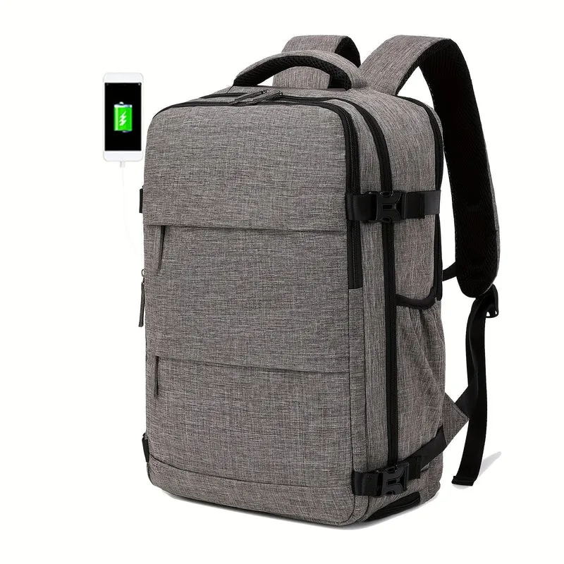 Reiserucksack für Herren, wasserdichter Computer-Rucksack, mit Schuhfach, Computer-Handgepäck-Rucksack
