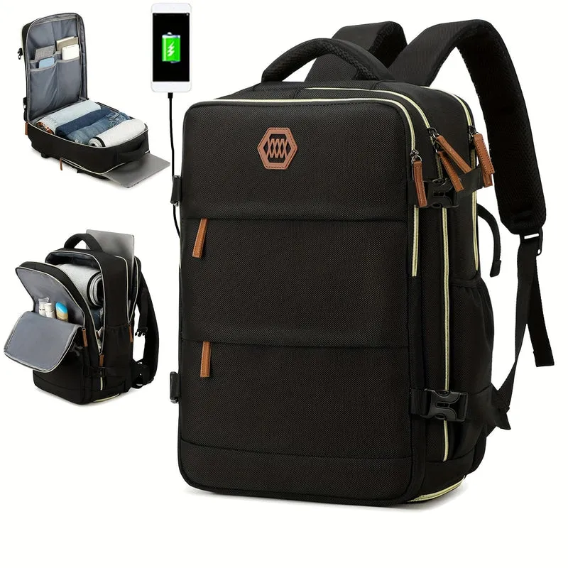 Reiserucksack für Herren, wasserdichter Computer-Rucksack, mit Schuhfach, Computer-Handgepäck-Rucksack