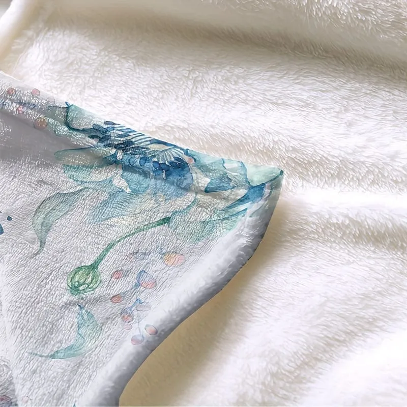 1 Stück leichte Flanelldecke, Enkelin schenkt Großmutter Geschenkdecke, superweiche Decke, Weihnachtsgeschenkdecke