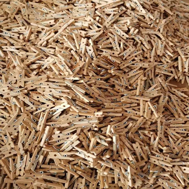 50/100 Stück Mini-Clips aus natürlichem Holz, 25 mm Foto-Clips, Bastel-Dekorations-Clips, Socken, Wäscheklammern, Wäscheklammern für den Haushalt