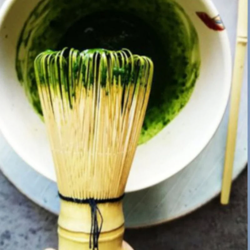1-teiliges japanisches Matcha-Teeservice mit Chasen-Schneebesen und Teelöffeln – Bambuszubehör für eine traditionelle Teezeremonie