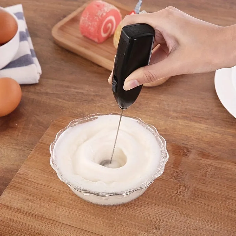 1pc Elektrische Schneebesen Milchaufschäumer Für Kaffee Cappuccino Creamer Rührwerk Küche Zubehör Mini Tragbare Schneebesen Kochen Gadgets