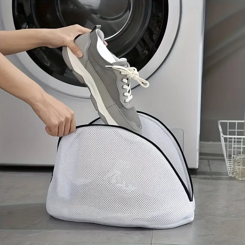 1 Wäsche-Schuhtasche, Reise-Schuh-Organizer, tragbarer Wäsche-Organizer, schützende Anti-Warp-Kleidungs-Organizer-Netztasche