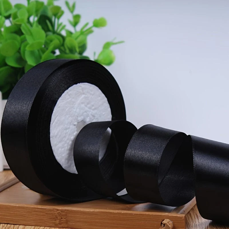 40 mm Seidensatinband zum Basteln, Handarbeit, DIY, Geschenkpapier, Party, Hochzeit, dekorative Blumensträuße, Kuchendekor-Material, kurz, auffällig