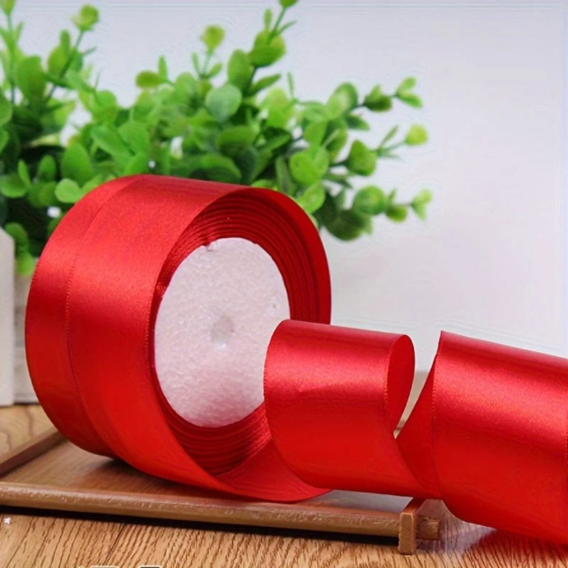 40 mm Seidensatinband zum Basteln, Handarbeit, DIY, Geschenkpapier, Party, Hochzeit, dekorative Blumensträuße, Kuchendekor-Material, kurz, auffällig
