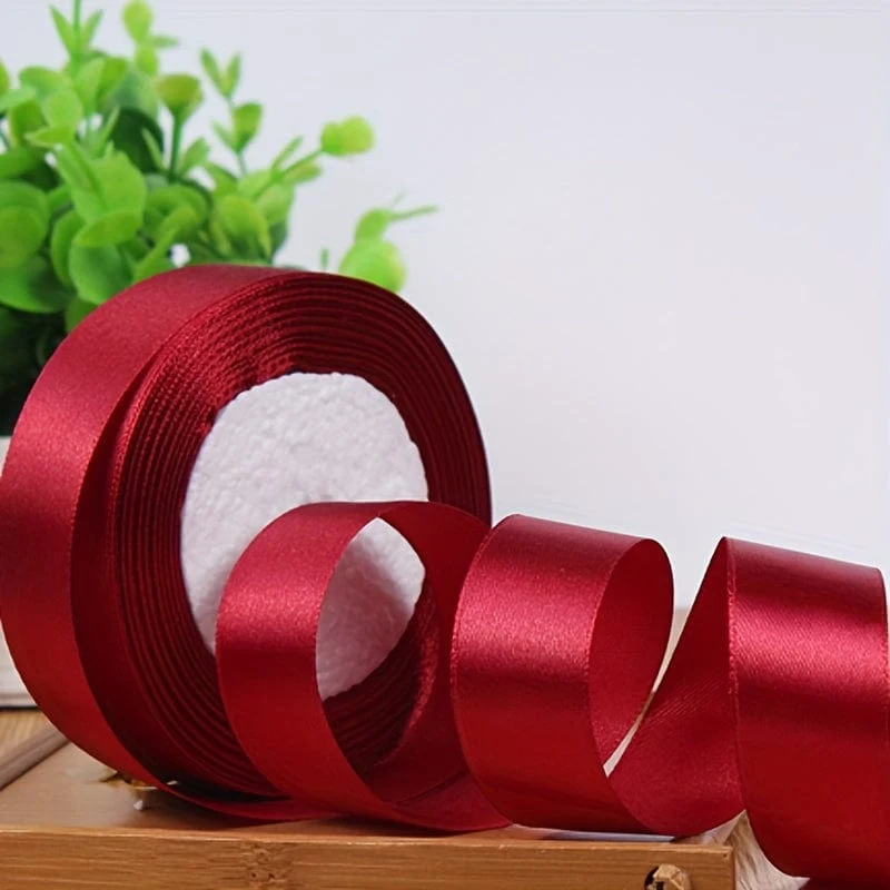 40 mm Seidensatinband zum Basteln, Handarbeit, DIY, Geschenkpapier, Party, Hochzeit, dekorative Blumensträuße, Kuchendekor-Material, kurz, auffällig