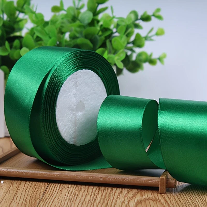 40 mm Seidensatinband zum Basteln, Handarbeit, DIY, Geschenkpapier, Party, Hochzeit, dekorative Blumensträuße, Kuchendekor-Material, kurz, auffällig