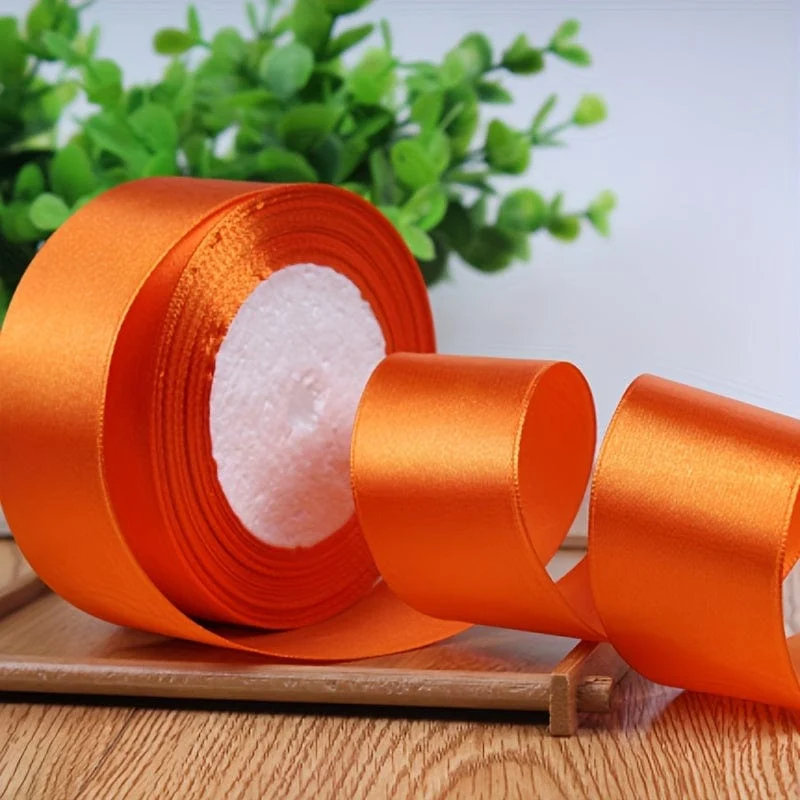 40 mm Seidensatinband zum Basteln, Handarbeit, DIY, Geschenkpapier, Party, Hochzeit, dekorative Blumensträuße, Kuchendekor-Material, kurz, auffällig