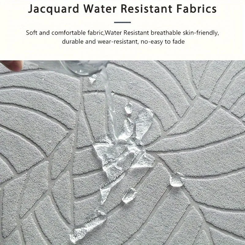 Wasserdichter Jacquard-Sofabezug mit großem Blatt-Design, einziehbar, waschbar, langlebig, elastisch, für alle Jahreszeiten, universeller Möbelschutz für moderne Heimdekoration