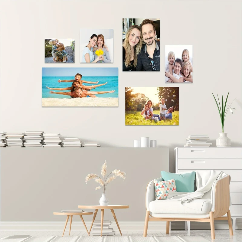1 Stück anpassbares ungerahmtes Leinwandposter, personalisiertes individuelles Foto-Leinwandposter, teilen Sie Ihre schönsten Erinnerungen und wertvollsten Momente, perfektes Geschenk für Freunde und Familie, Wandkunst, Heimdekoration