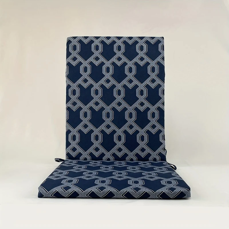 Kissen mit hoher Rückenlehne für Schaukelstühle im Freien, saisonaler Ersatz mit elastischem Rücken, zufällige Geometriemuster, Heimdekoration, Stuhlkissen