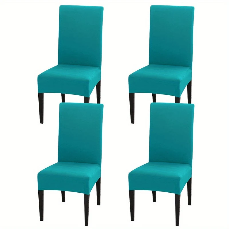 4-teiliges Set/6-teiliges Set, Milchseide, elastisch, für Zuhause, Küche, Esszimmer, Stuhlbezug, Stuhlbezug, Möbelschutz für Hochzeit, Büro, Wohnzimmer, Hotel, Heimdekoration