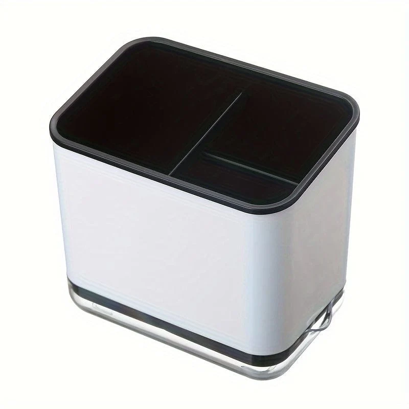 1 Stück Utensilienhalter, Besteck-Abtropfgestell, Spülbecken-Caddy, Essstäbchenhalter, Löffel, Essstäbchen, Gabel, Abtropfgestell, Korb-Aufbewahrungshalter, Organizer, Fachbox, Küchenaufbewahrungsartikel